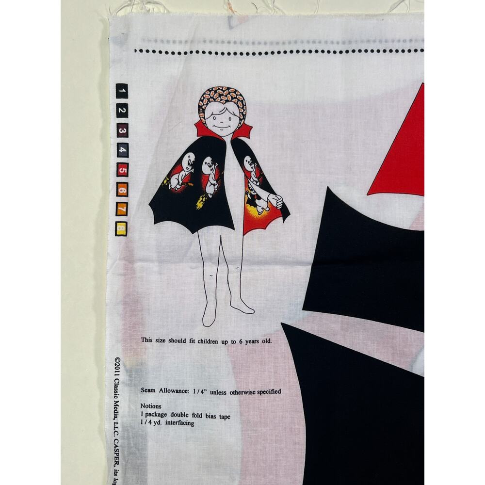 CASPER THE FRIENDLY GHOST CAPE SIZE 3/6T